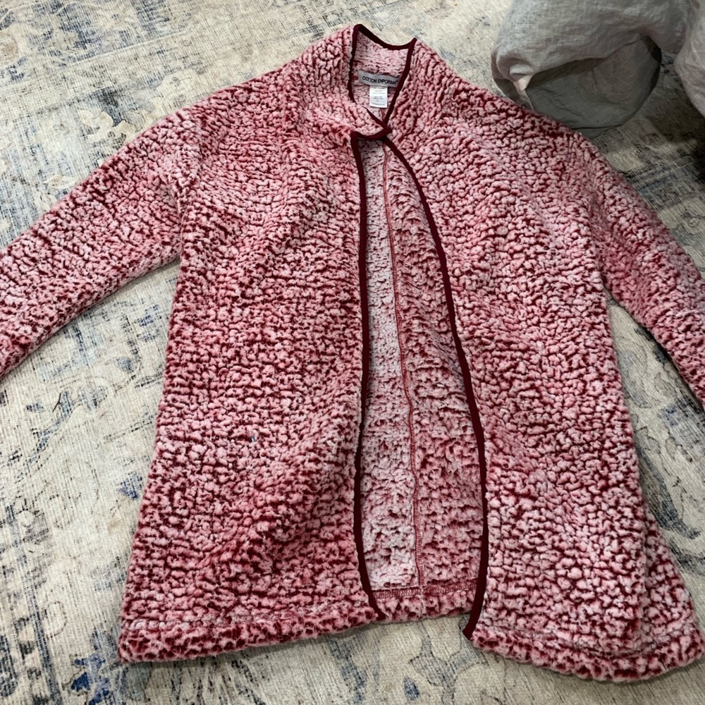 Worn Once - Cotton Emporium Long Sleeve Fuzzy Cardigan